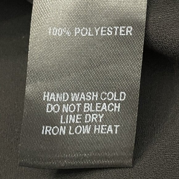 Lulus Black Sleeveless Ruffled Skater Sz Small Little Black Dress Wrap Tie Back - Picture 9 of 12